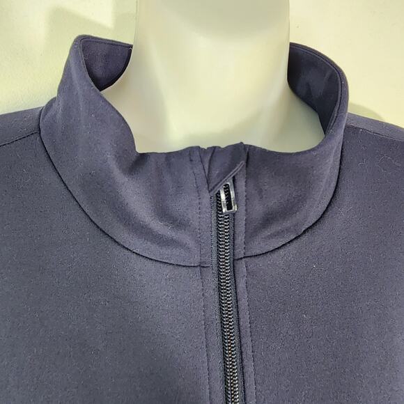 Adidas X Zoe Saldana Track Jacket Women Small Full Zip Navy Pockets Logo Legacy - Picture 6 of 14